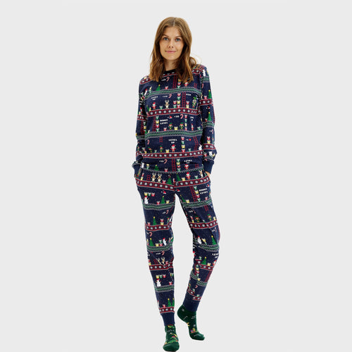 Drune | Vintage Gamer Weihnachts-Pyjama - Damen