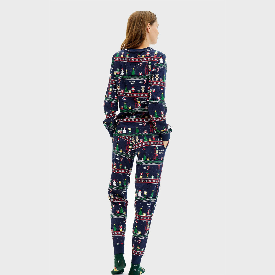 Drune | Vintage Gamer Weihnachts-Pyjama - Damen