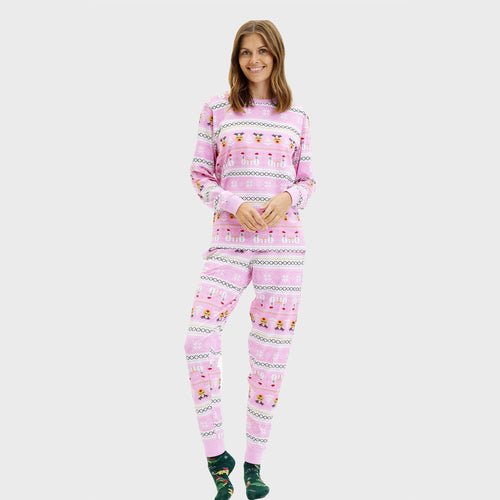 Drune | Ultimativer Weihnachts-Pyjama Rosa - Damen