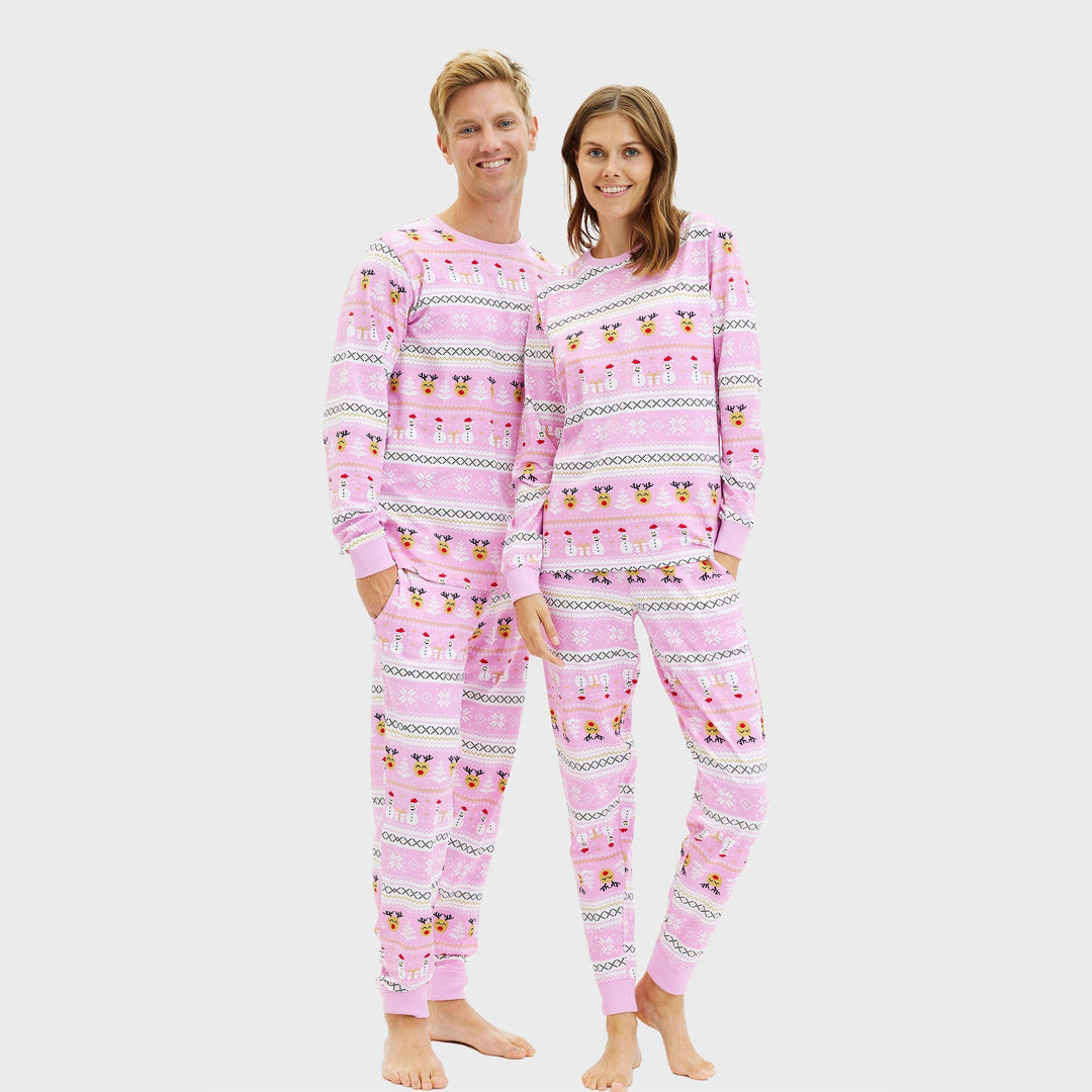 Drune | Ultimativer Weihnachts-Pyjama Rosa - Herren