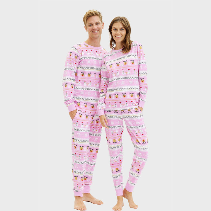 Drune | Ultimativer Weihnachts-Pyjama Rosa - Herren