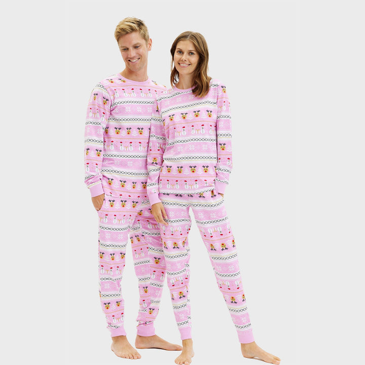 Drune | Ultimativer Weihnachts-Pyjama Rosa - Herren