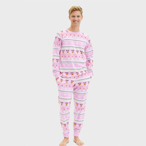 Drune | Ultimativer Weihnachts-Pyjama Rosa - Herren