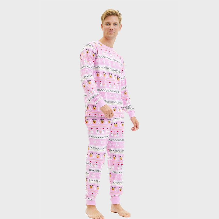 Drune | Ultimativer Weihnachts-Pyjama Rosa - Herren
