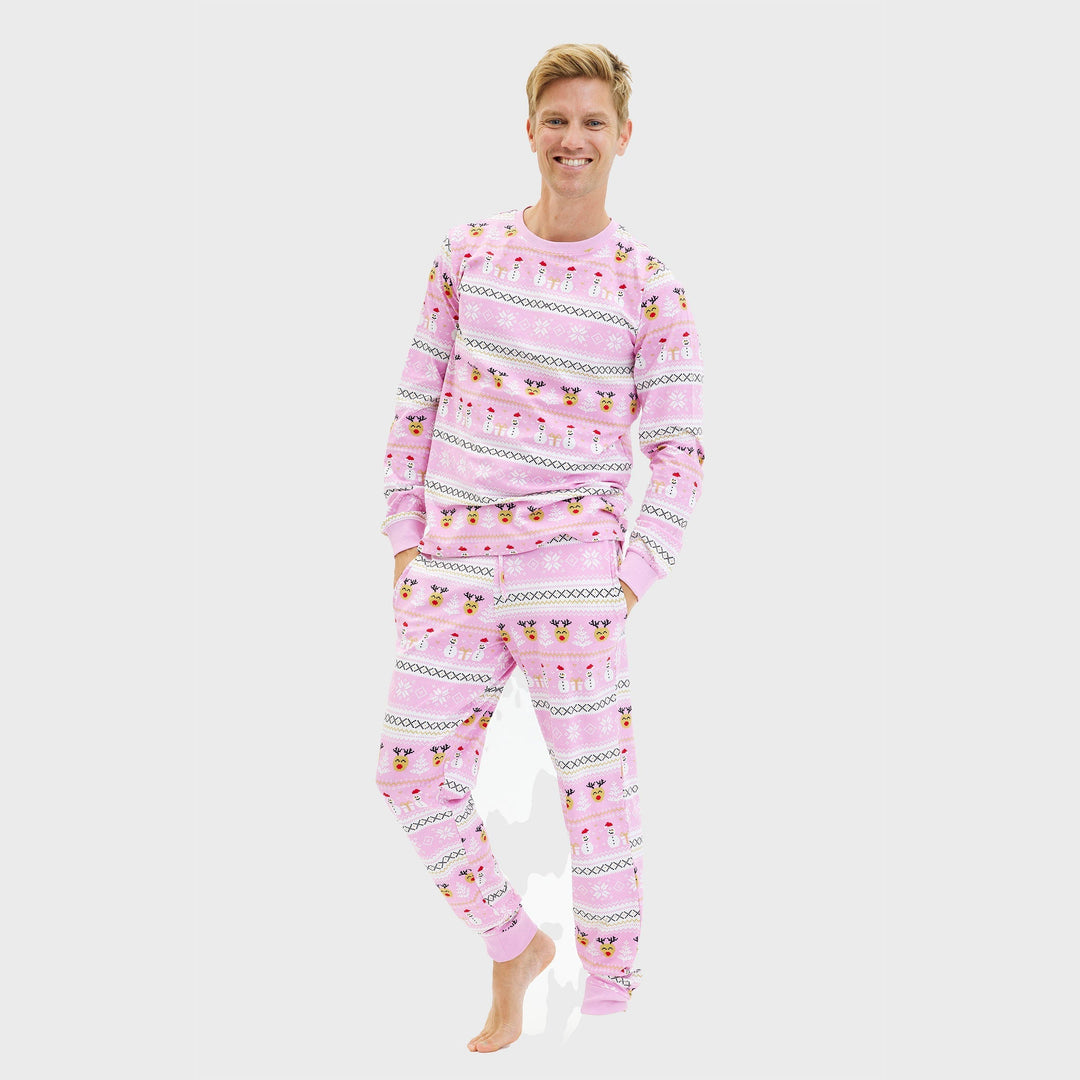 Drune | Ultimativer Weihnachts-Pyjama Rosa - Herren