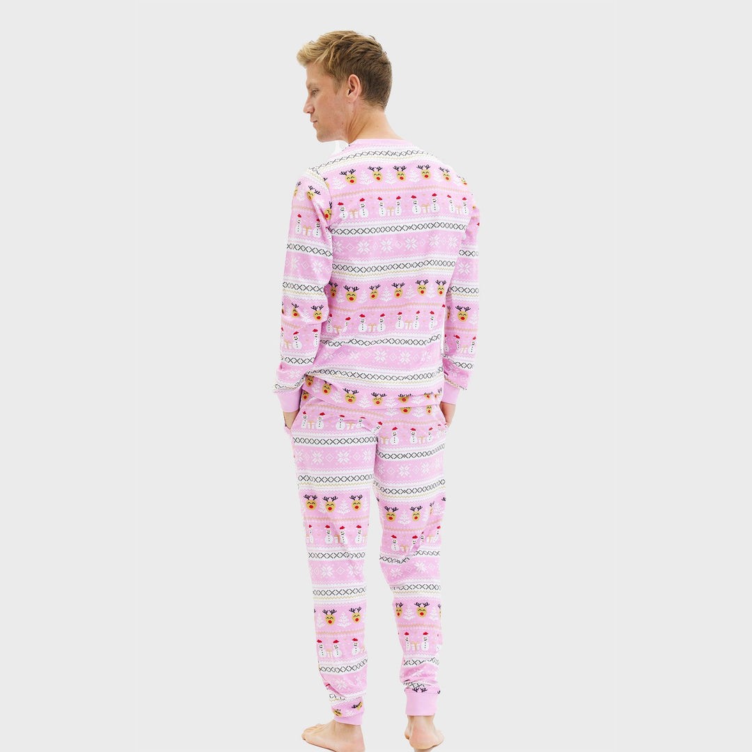Drune | Ultimativer Weihnachts-Pyjama Rosa - Herren