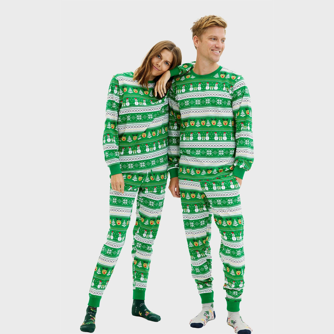 Drune | Ultimative Weihnachts-Pyjama grün - Damen