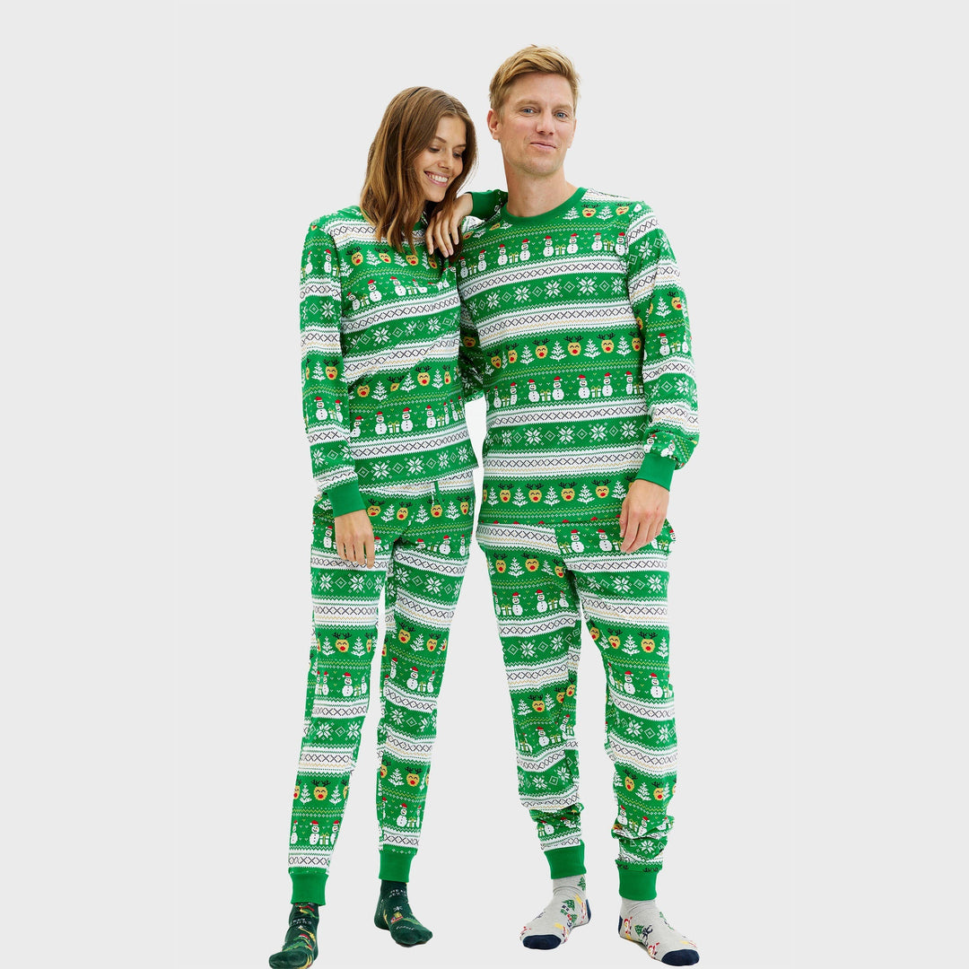 Drune | Ultimative Weihnachts-Pyjama grün - Damen
