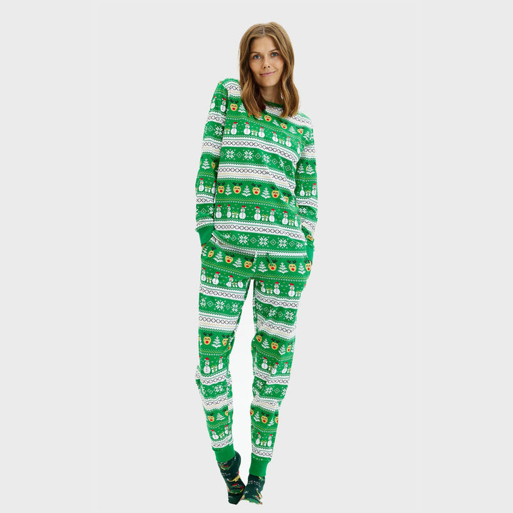 Drune | Ultimative Weihnachts-Pyjama grün - Damen
