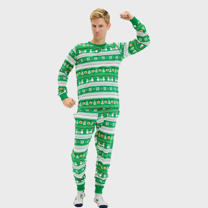 Drune | Ultimative Weihnachts-Pyjama grün - Herren