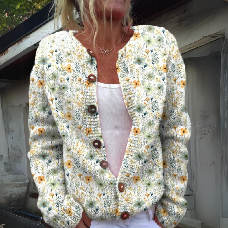 Drune | Bequemer Strick Damen Cardigan mit Knöpfen
