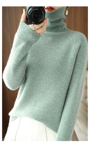 Drune | Rollkragenpullover Weiche Qualität Lässiger Schnitt Gerippte Details