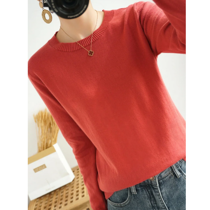 Drune | Cashmere Pullover Damen Klassischer Rundhals, Weich & Atmungsaktiv