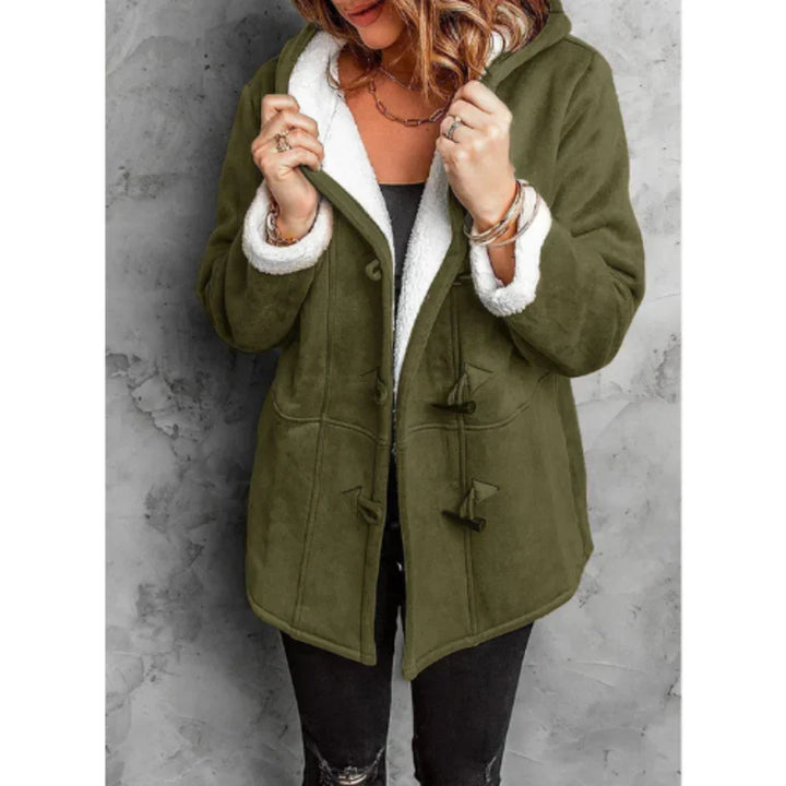Drune | Kapuze Fleece Futter Lässige Passform mittellang Toggle Details