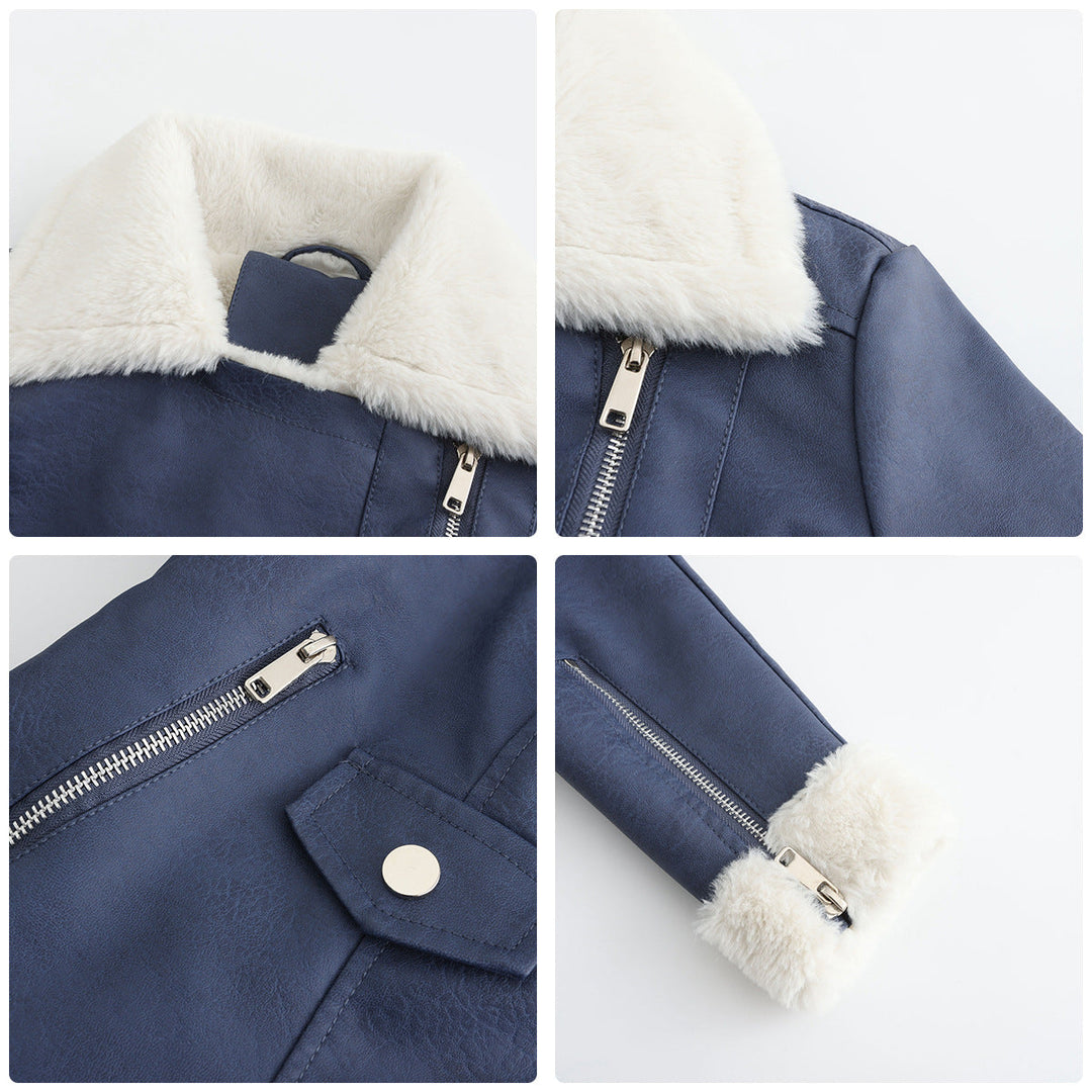 Drune | Winterlederjacke mit Fleece-Futter