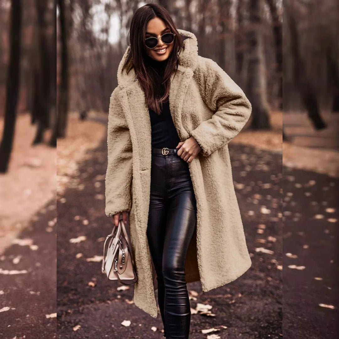 Drune | Plüsch Herbstmantel für Damen