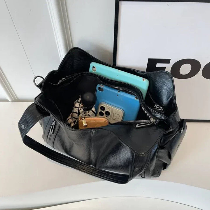 Drune | Stilvolle Lederhandtasche Mit Reißverschluss