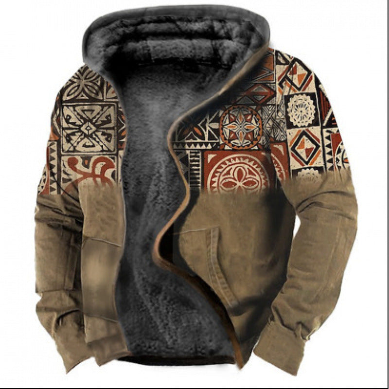 Drune | Hoodie Wollmix - Relaxed Fit Boho Stil