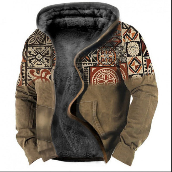 Drune | Hoodie Wollmix - Relaxed Fit Boho Stil