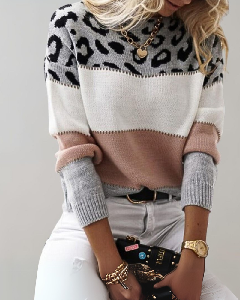 Drune | Leoparden Design Pullover