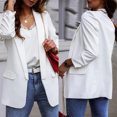 Drune | Stilvolle Damen Blazer mit Einzelknopfverschluss Ideal für Die Arbeit