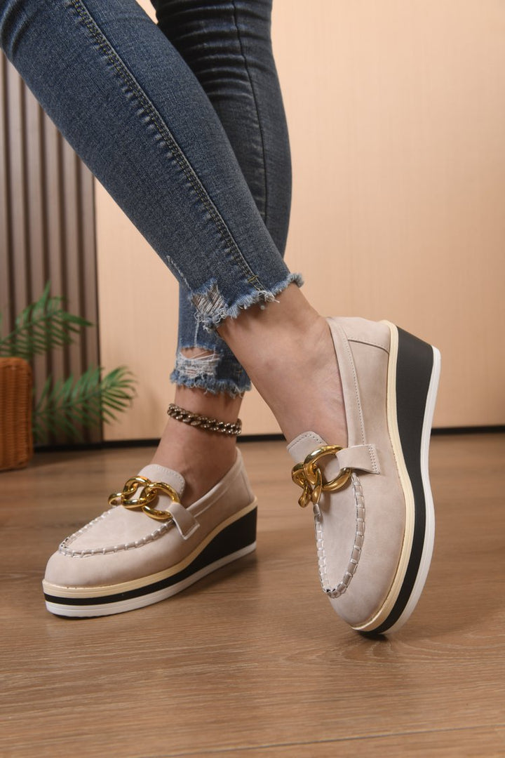 Orthopädische Slipper mit dicker Sohle und Ketten Drune Drune