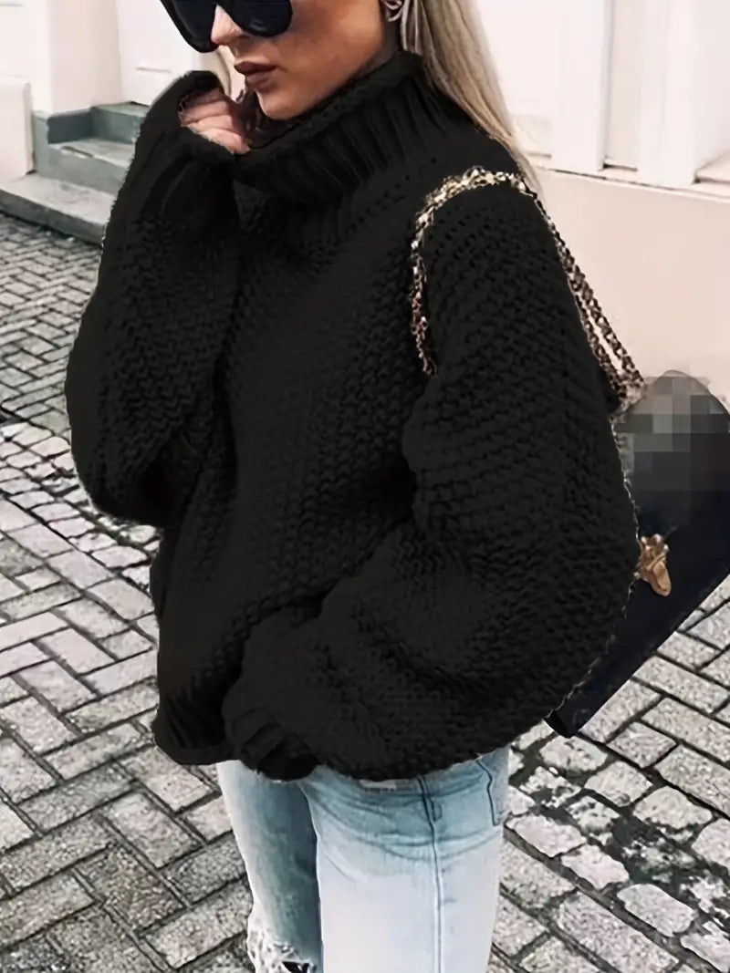 Drune | Einfarbiger Rollkragenpullover