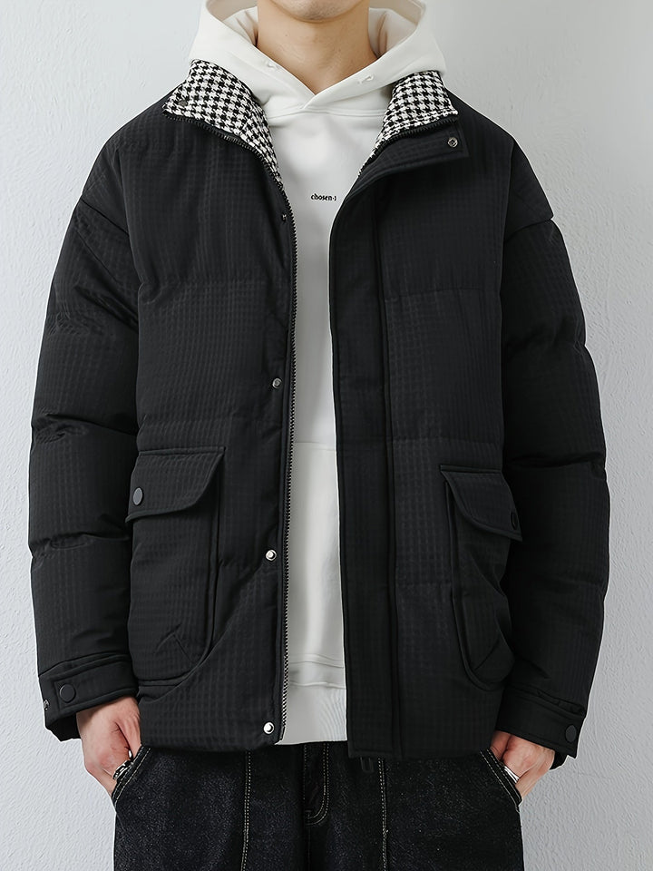 Drune | der lässige Daunenmantel mit Bandkragen und Steppung für Herren - Ideal für Herbst/Winter