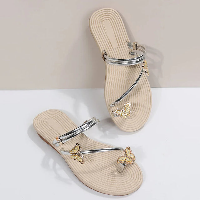 Drune | Sandalen mit Schmetterlingsmotiven