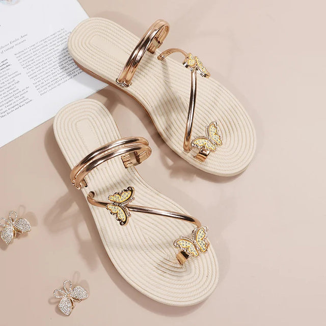 Drune | Sandalen mit Schmetterlingsmotiven