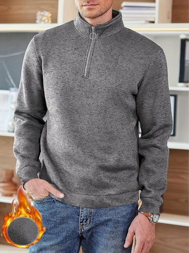 Drune | Lässiger Pullover mit Reißverschluss für Männer