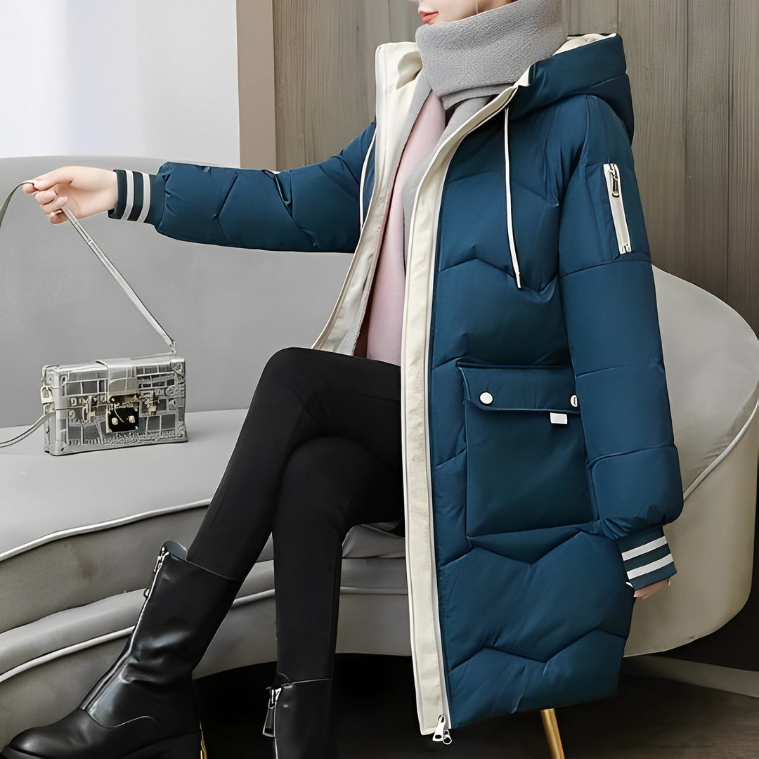 Drune | Warmer Und Langer Wattierter Mantel
