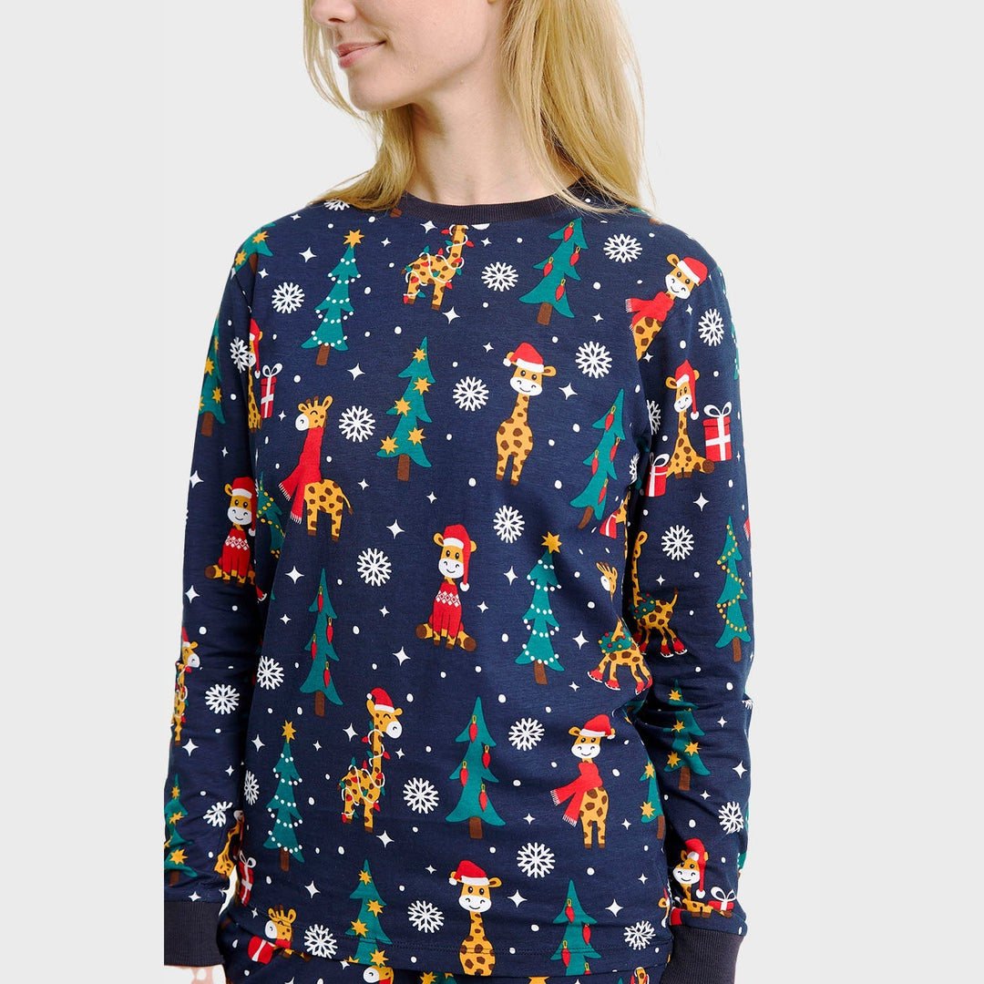 Drune | Der Giraffen Weihnachts-Pyjama - Damen