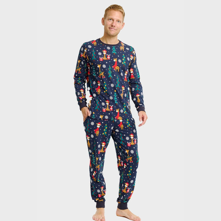 Drune | Die Giraffen Weihnachts-Pyjama - Herren