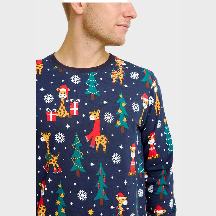 Drune | Die Giraffen Weihnachts-Pyjama - Herren