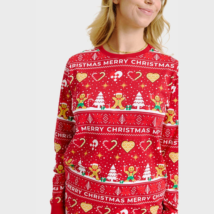 Drune | Christmas Cookie Weihnachts-Pyjama rot - Damen