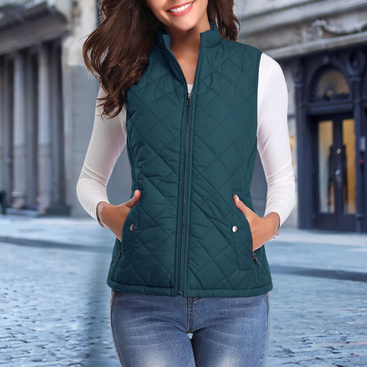 Drune | Elegante Steppjacke mit Zipper für Damen
