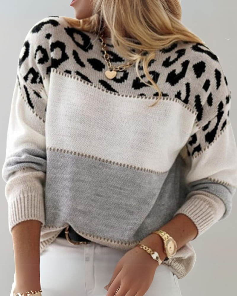 Drune | Leoparden Design Pullover