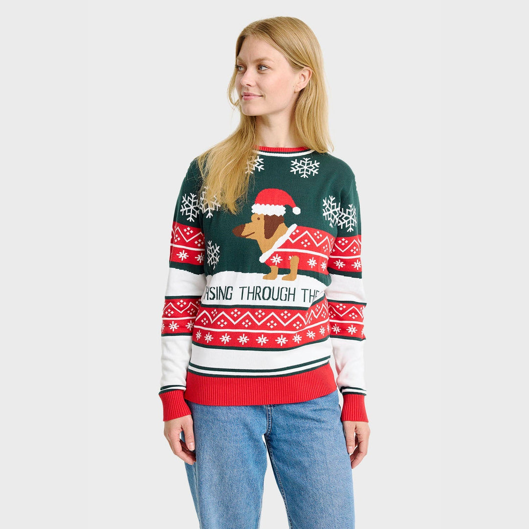 Drune | Dashing Around Weihnachts-Pullover - Damen