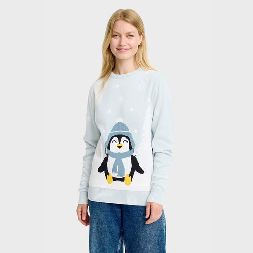 Drune | Der süße Pinguin Weihnachten Pullover - Damen