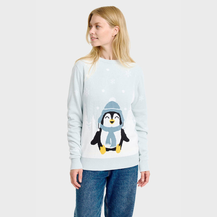 Drune | Der süße Pinguin Weihnachten Pullover - Damen