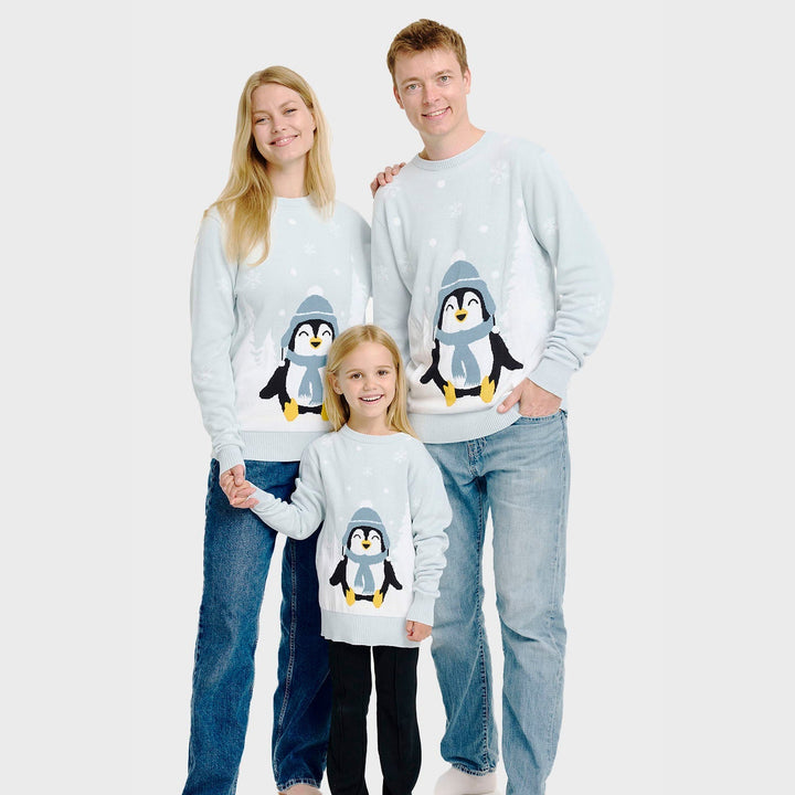 Drune | Der süße Pinguin Weihnachtspullover - Herren