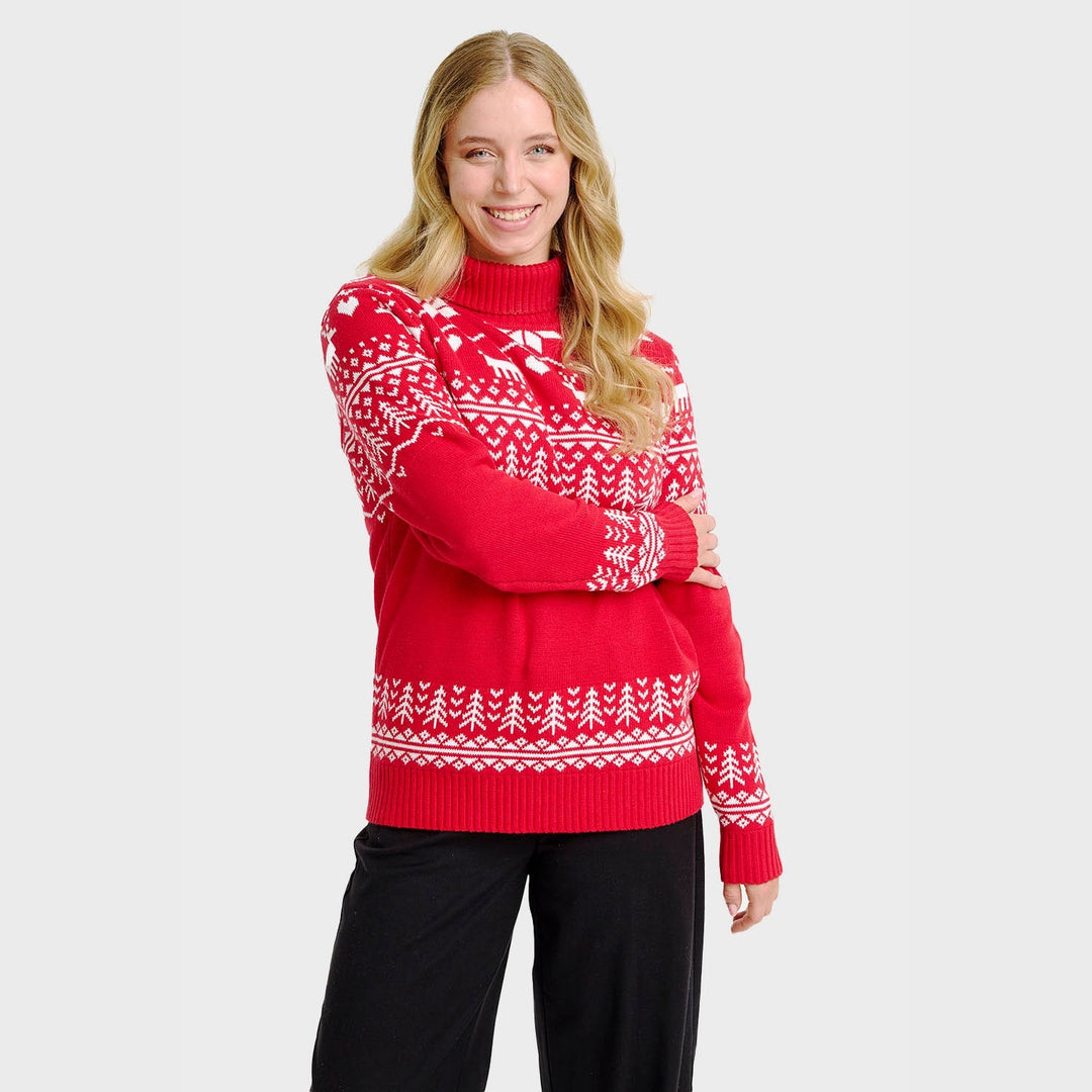 Drune | Der grönländische Weihnachtsrollkragenpullover - Damen