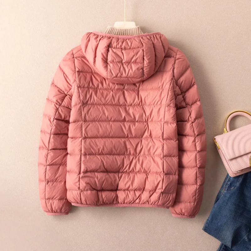 Drune | Steppjacke Leicht mit Kapuze Warm Gefüttert Lässige Passform