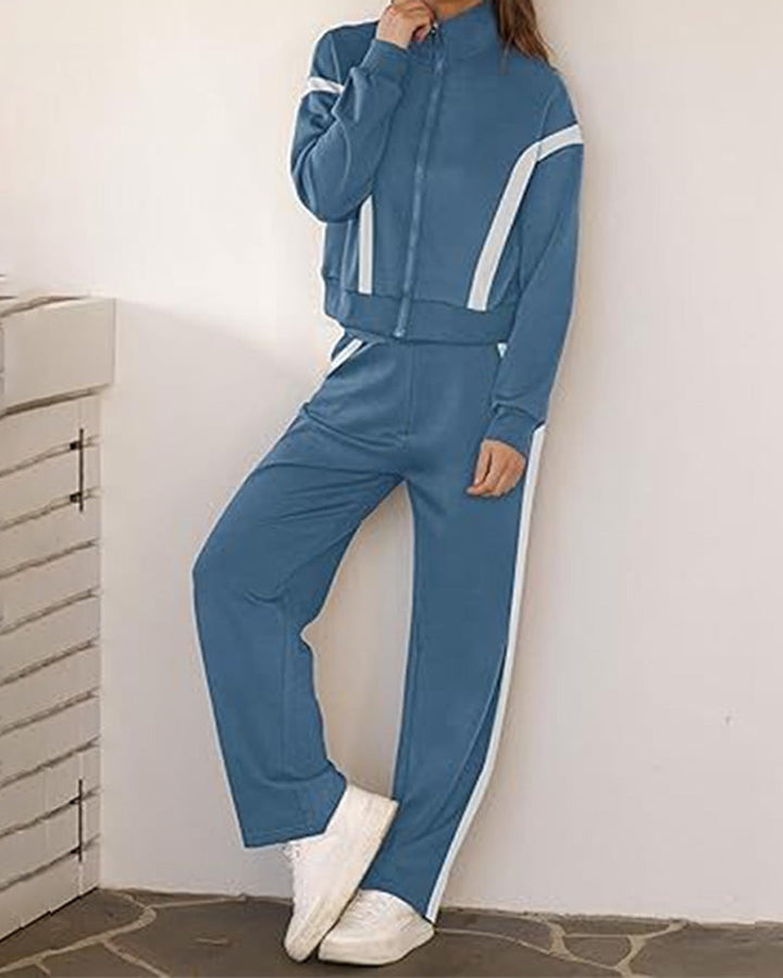 Drune | Satz mit Sporty Lässig Stil Merkmalen Von Jacke und Hosen