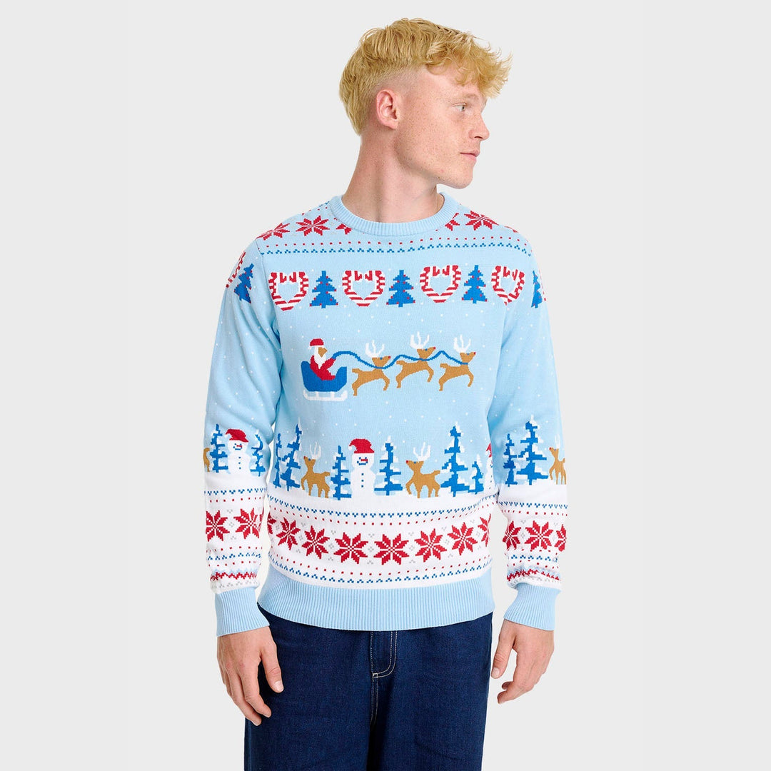 Drune | Christmas Wonderland Weihnachts-Pullover - Herren