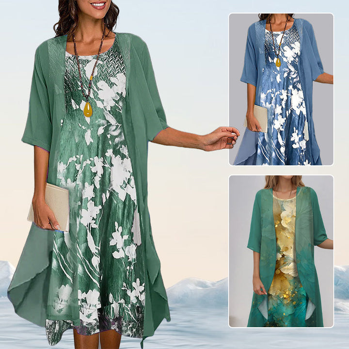 Drune | Chic & Bequem Blusen Und Kleid Ensemble