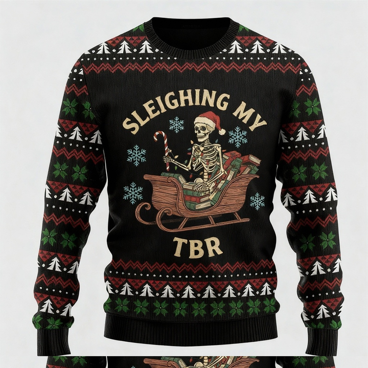 Drune | Buntes Totenkopf-Motiv - Klassisches Feiertagsmotiv Ugly Sweater