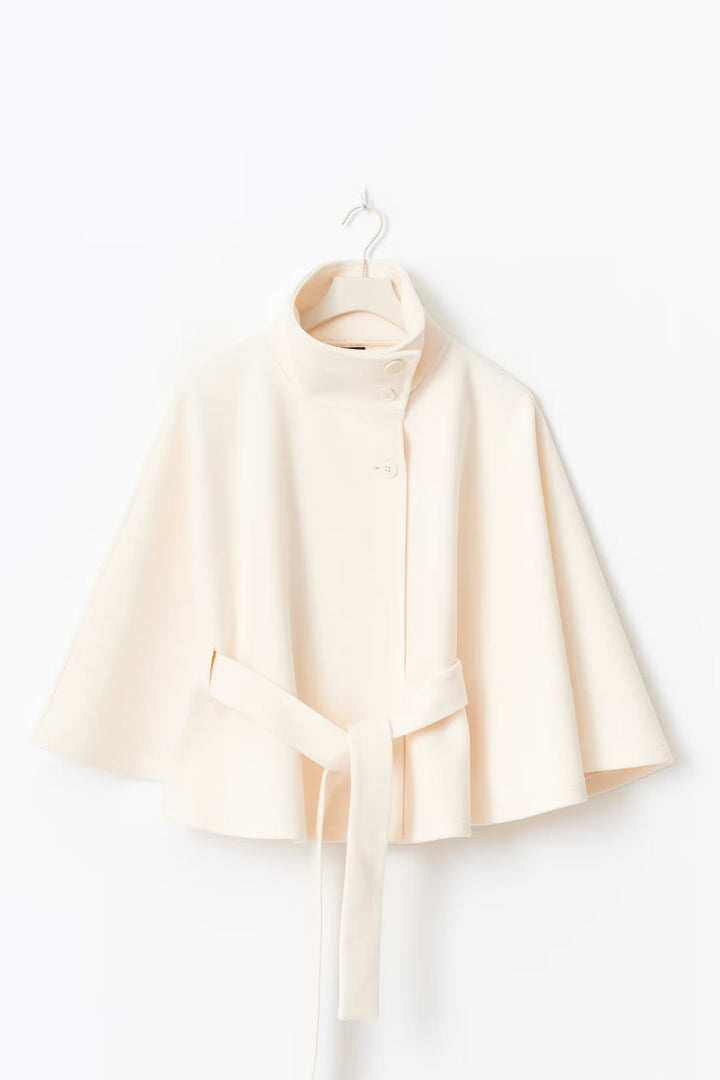 Drune | Übergröße Damen Manteljacke mit Gürtel