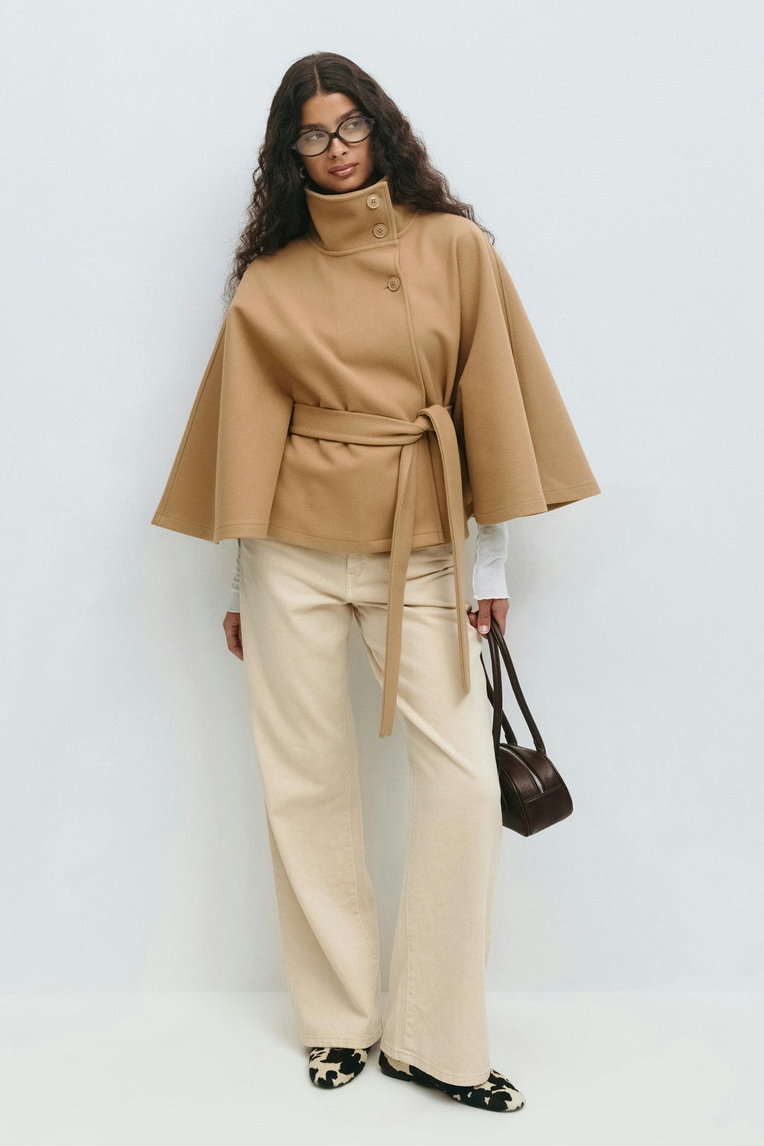 Drune | Übergröße Damen Manteljacke mit Gürtel